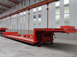 3 axle 60 ton lowbed trailer with air suspension