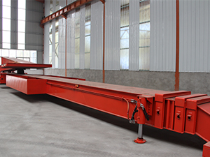 Hydraucli Telescopic Extendable flatbed semi trailer for wind blade