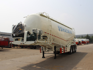 3 Axles 50cbm dry powder cement bulker trailer with 60 ton payload capacity